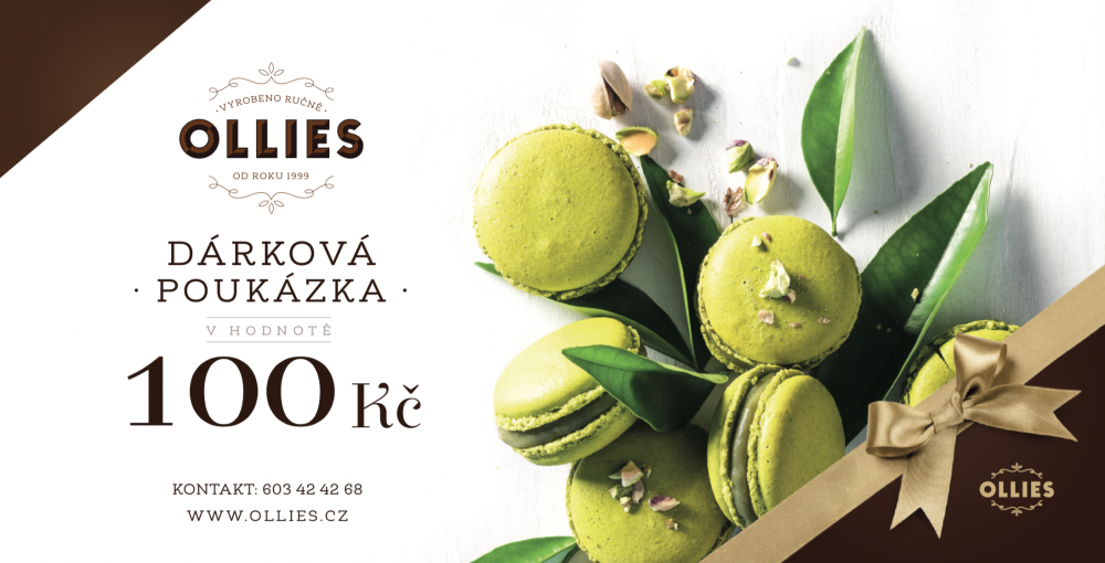 Dárkový poukaz na 100 Kč Ollies